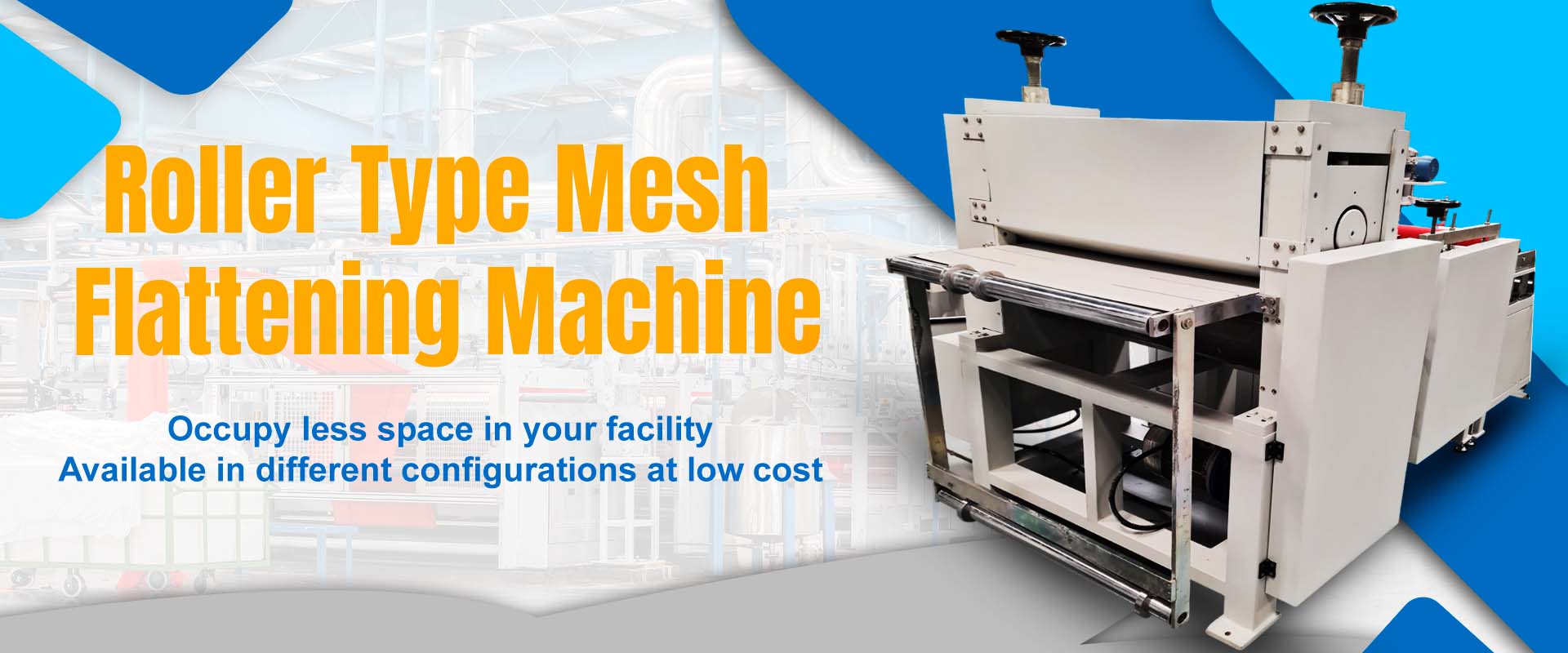 Mesh Flattening Machine